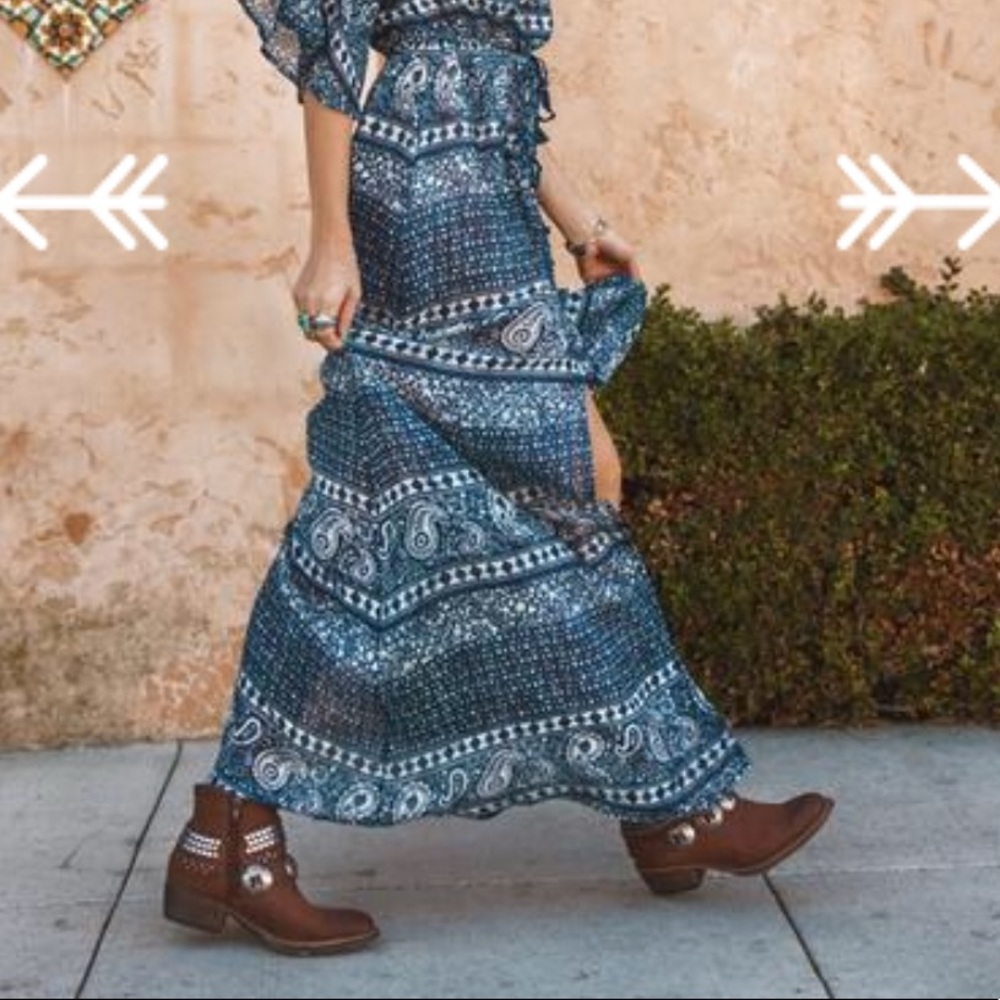 Nib Harness Western Distressed Canvas Booties - image 3